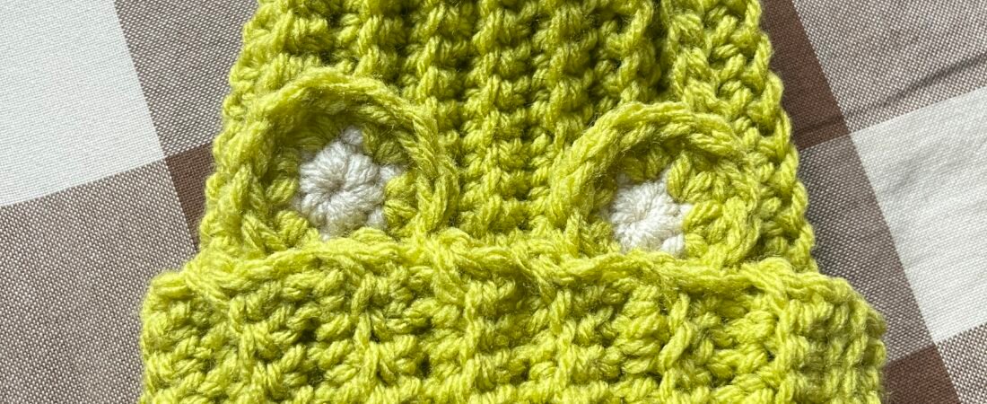 Froggin’ Around Free Crochet Beanie Pattern
